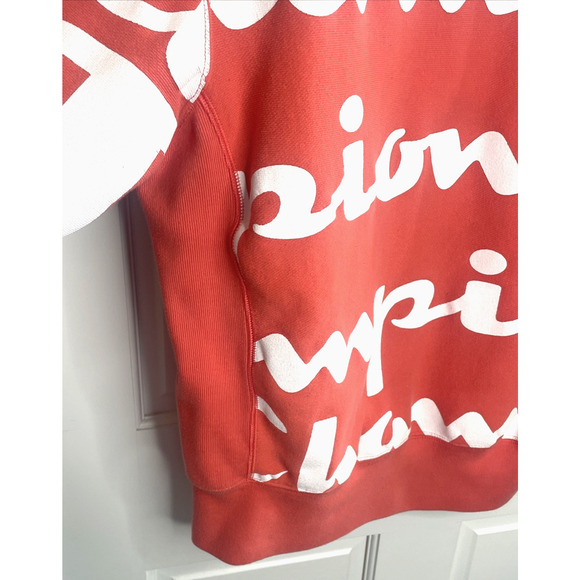 Champion Men's Reverse Weave Sweatshirt Sz M All Over Print Logo Streetwear - Picture 6 of 16